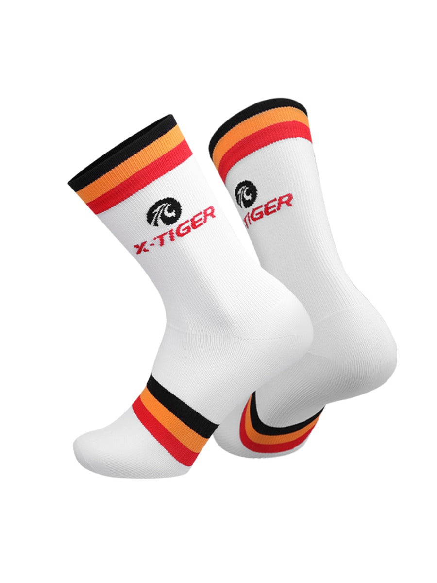 X-TIGER Cycling Crew Socks Men Women Breathable Bicycle Socks Outdoor Racing Bike Compression Sport Unisex Running Socks