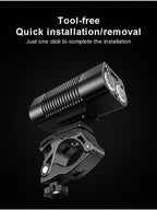 X-Tiger Bike Light Headlight Bicycle Lamp With Power Bank Rechargeable LED 5200mAh MTB Bicycle Light Flashlight