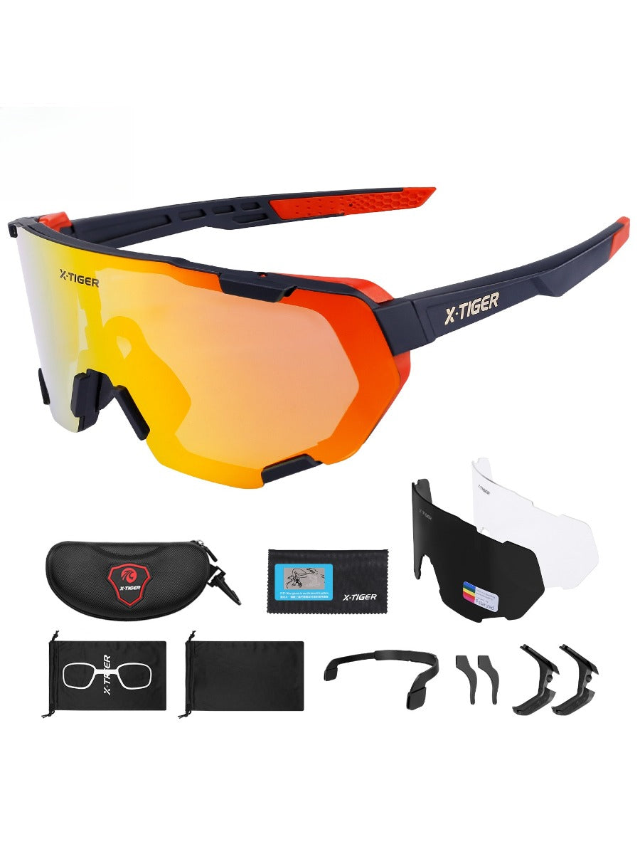 X-TIGER Polarized Cycling Glasses Photochromic Bicycle Glasses Sports Bike Men Sunglasses MTB Cycling Eyewear Protection Goggles