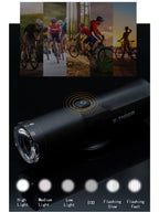 X-TIGER Bicycle Light IP66 Rainproof Bike Flashlight Type-C Rechargeable MTB Road Bike Front Lamp