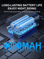 X-TIGER 1600 LM Bicycle Light High Low Beam Night Riding Headlight GoPro Hanging Wireless Remote Control MTB Road Bicycle Lights