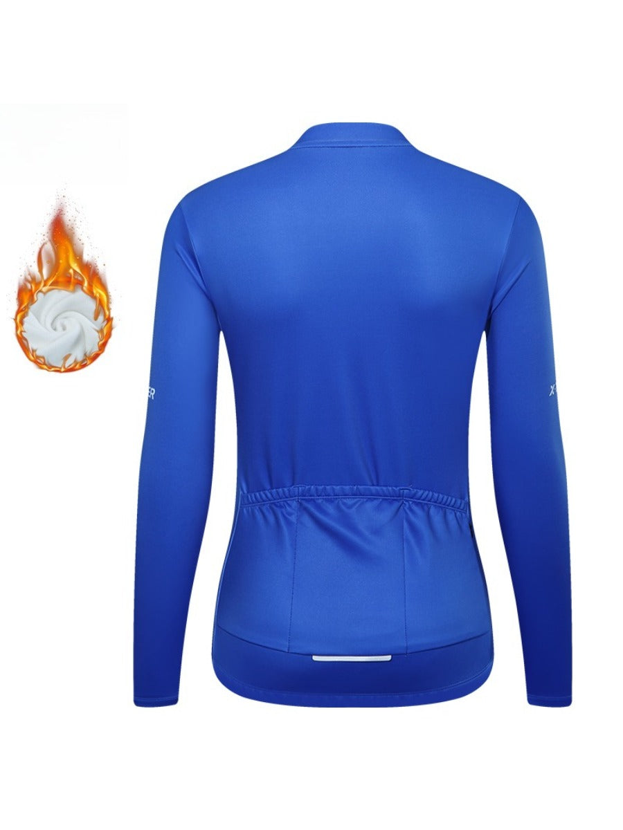 X-TIGER Men’s Pro classic Fleece Lycra Long Sleeve Cycling Jersey