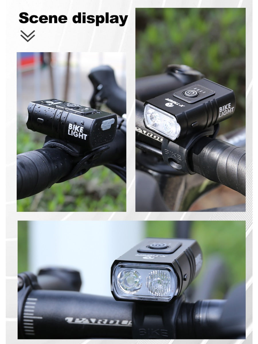 X-TIGER Cycling Headlight Waterproof Bike Light 1200 mAh USB Rechargeable LED Bicycle Lamp MTB Road