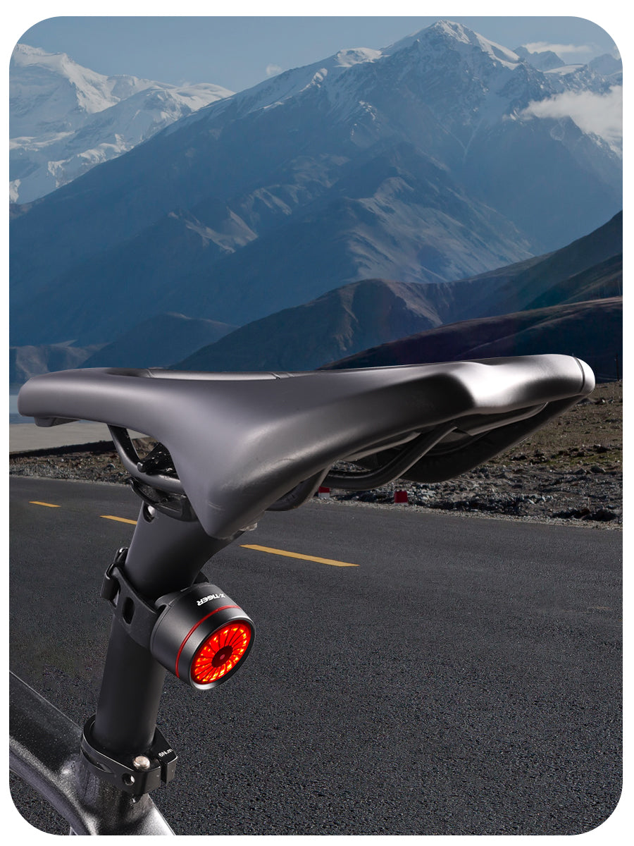 X-TIGER Bike Rear Light High Brightness Smart Brake Sensing Light