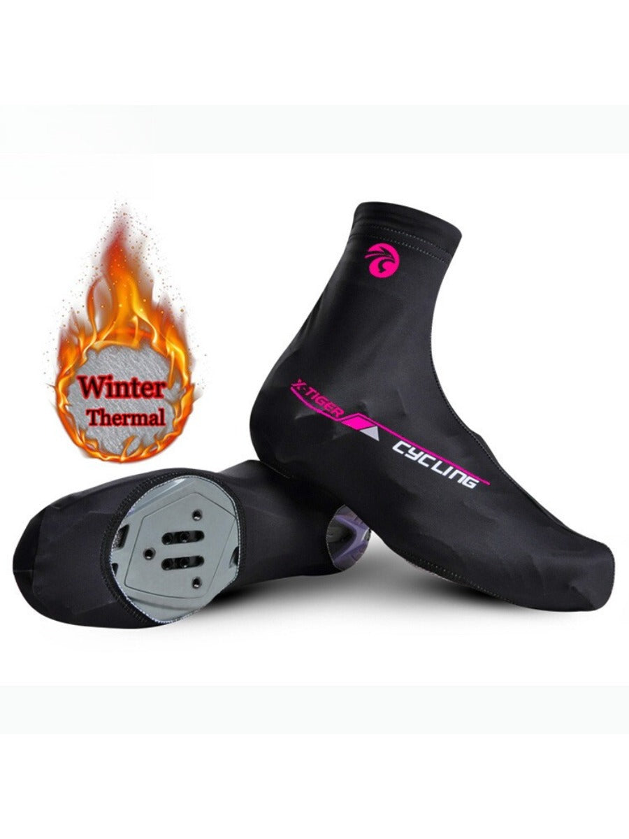 X-TIGER Cycling Sport Shoe Cover Winter Boot Covers Warm Thermal Windproof Overshoes MTB Bicycle Riding Racing Shoes Protector