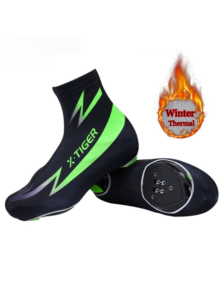 X-TIGER Winter Fleece Thermal Cycling Shoe Cover Road MTB Bicycle Bike Cycling Shoe Cover  Overshoes Bicycle Accessories