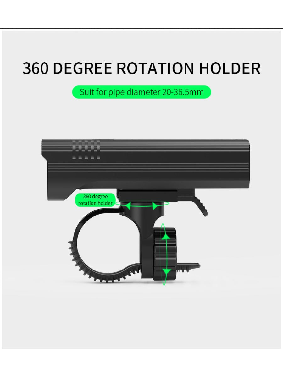 X-TIGER Bike Light Set Powerful USB Rechargeable Bright 10000mAh Bicycle Front Lights IPX5 Waterproof Front Lamp