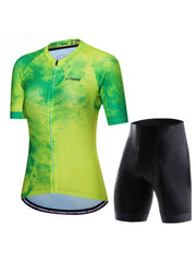 X-TIGER Women’s Short Sleeve Lycra Cycling Jersey Set