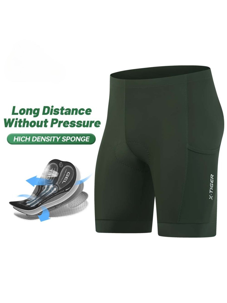 X-TIGER Men’s 3-Pocket Cycling Shorts