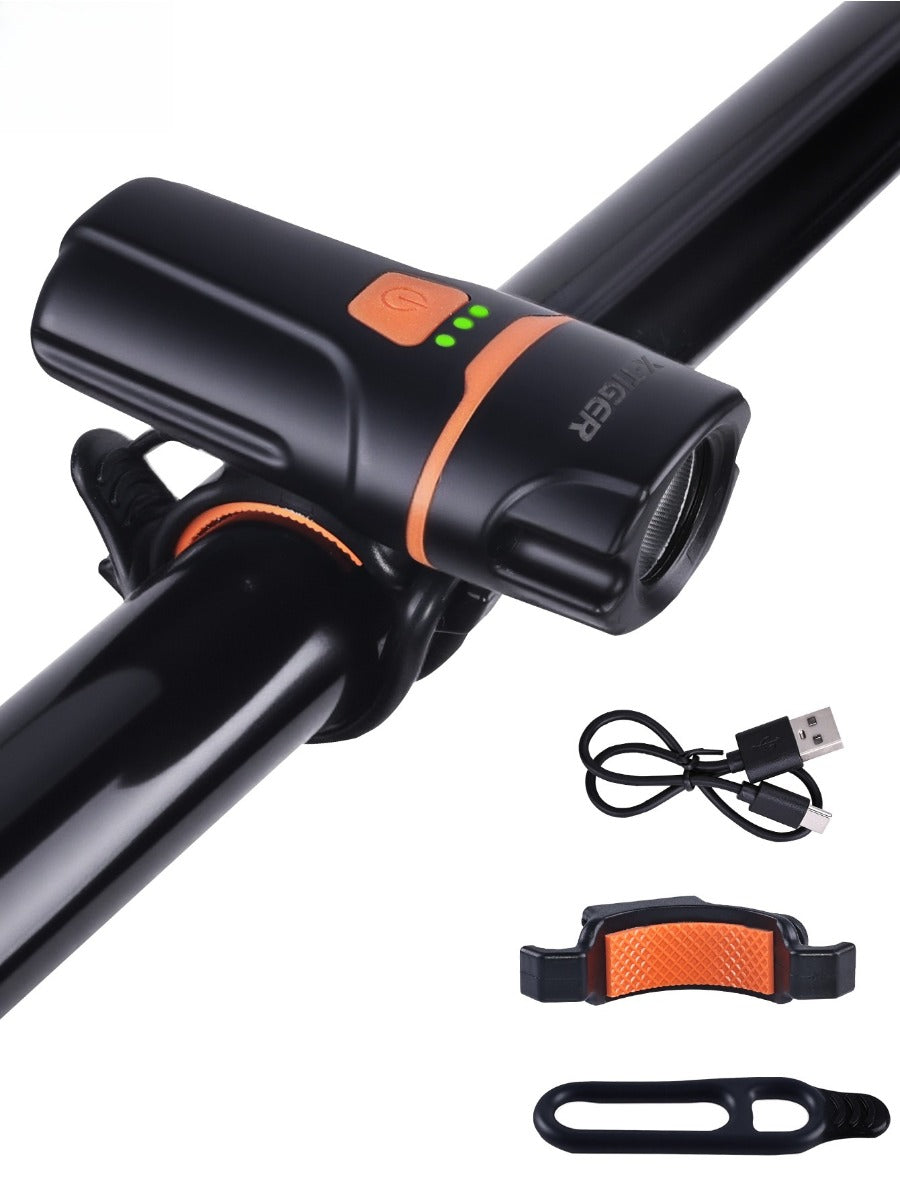 X-TIGER Bicycle front lamp High Brightness Lightweight Bike Light Type-C Rechargeable 6 Modes Night Cycling Front Flashlig