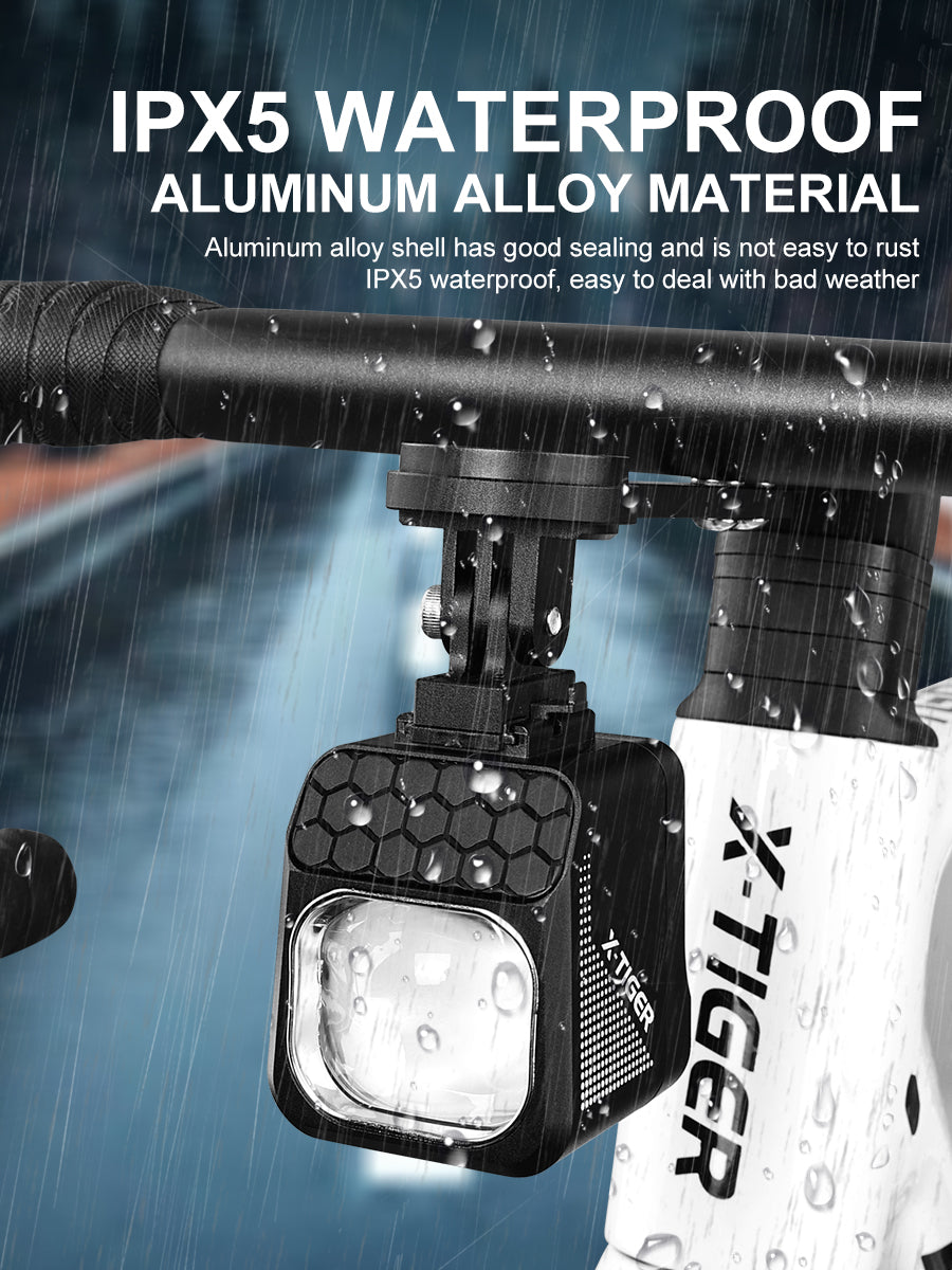 X-TIGER 1600 LM Bicycle Light High Low Beam Night Riding Headlight GoPro Hanging Wireless Remote Control MTB Road Bicycle Lights