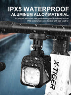 X-TIGER 1600 LM Bicycle Light High Low Beam Night Riding Headlight GoPro Hanging Wireless Remote Control MTB Road Bicycle Lights