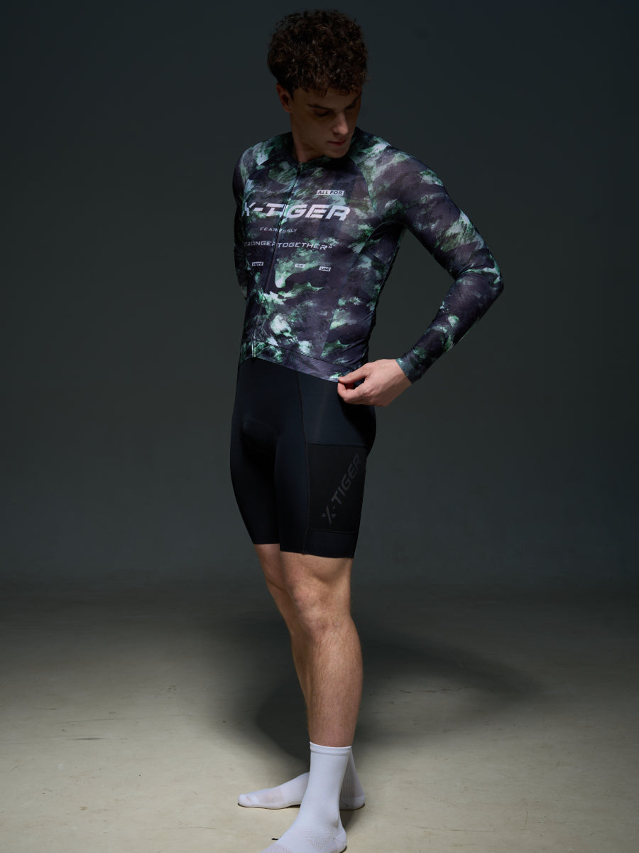 X-TIGER Men’s Performance Long Sleeve Cycling Jerseys