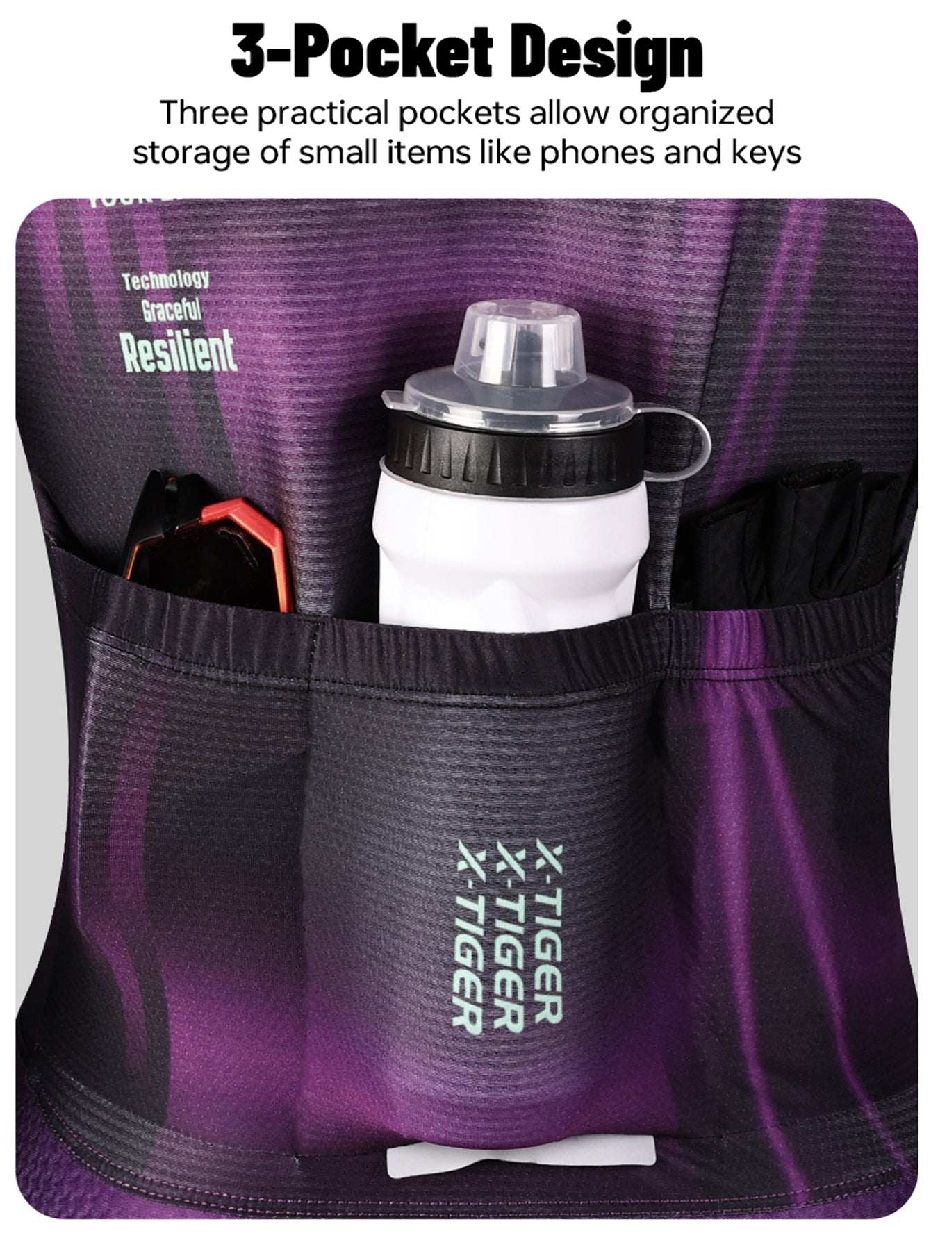 X-TIGER Women’s Advanced Pro Classic Short Sleeve Cycling Jersey