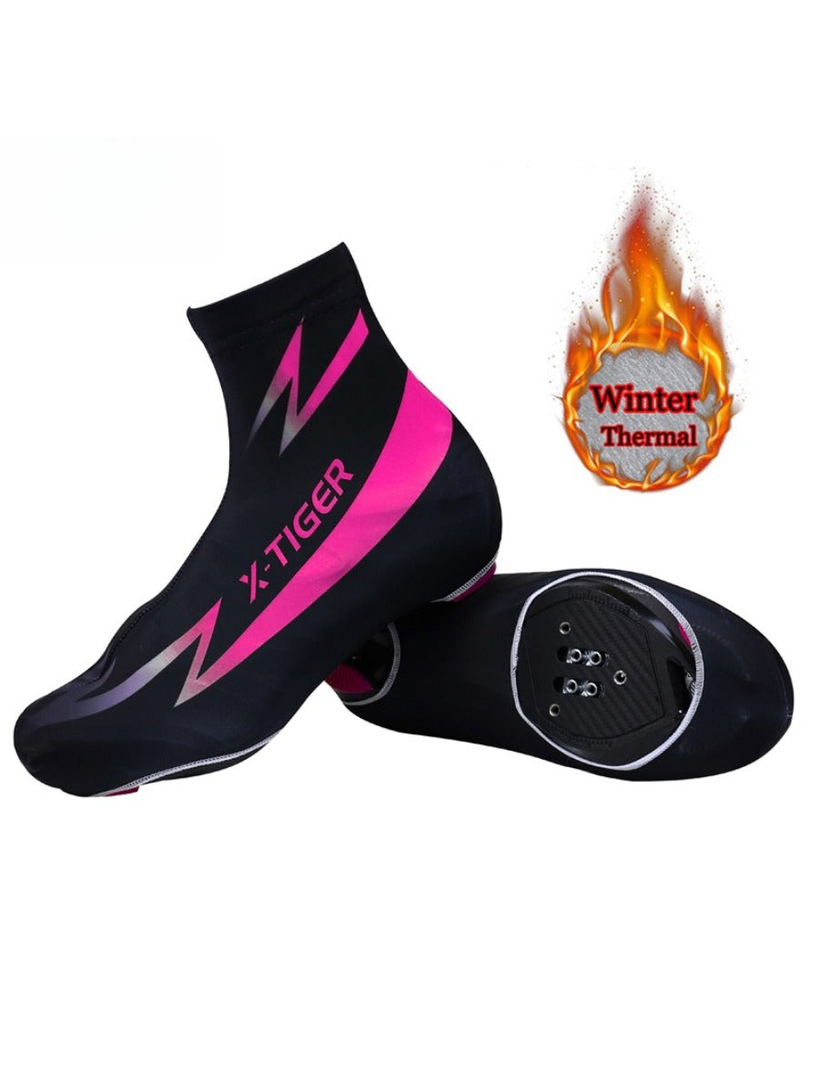 X-TIGER Winter Fleece Thermal Cycling Shoe Cover Road MTB Bicycle Bike Cycling Shoe Cover  Overshoes Bicycle Accessories