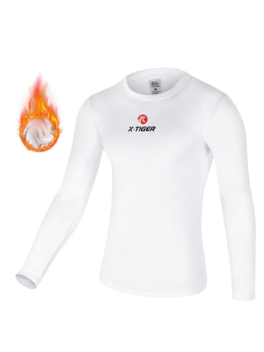 X-TIGER Long Sleeve Fleece Bike Underwear Winter Cycling Base Layer