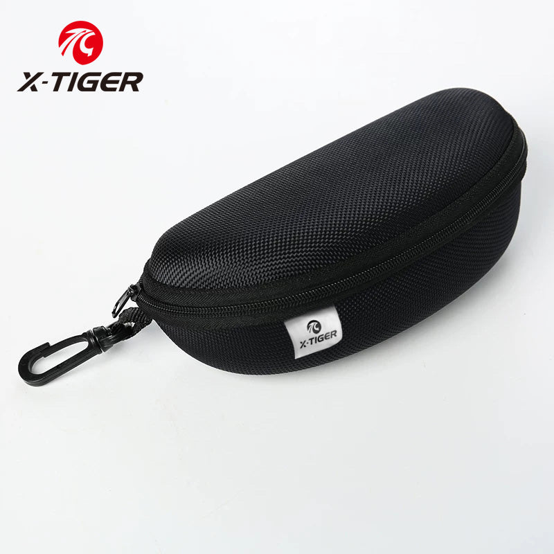 X-TIGER Eyeglass Case – Hard Shell Protective Cycling Glasses Case with Carabiner