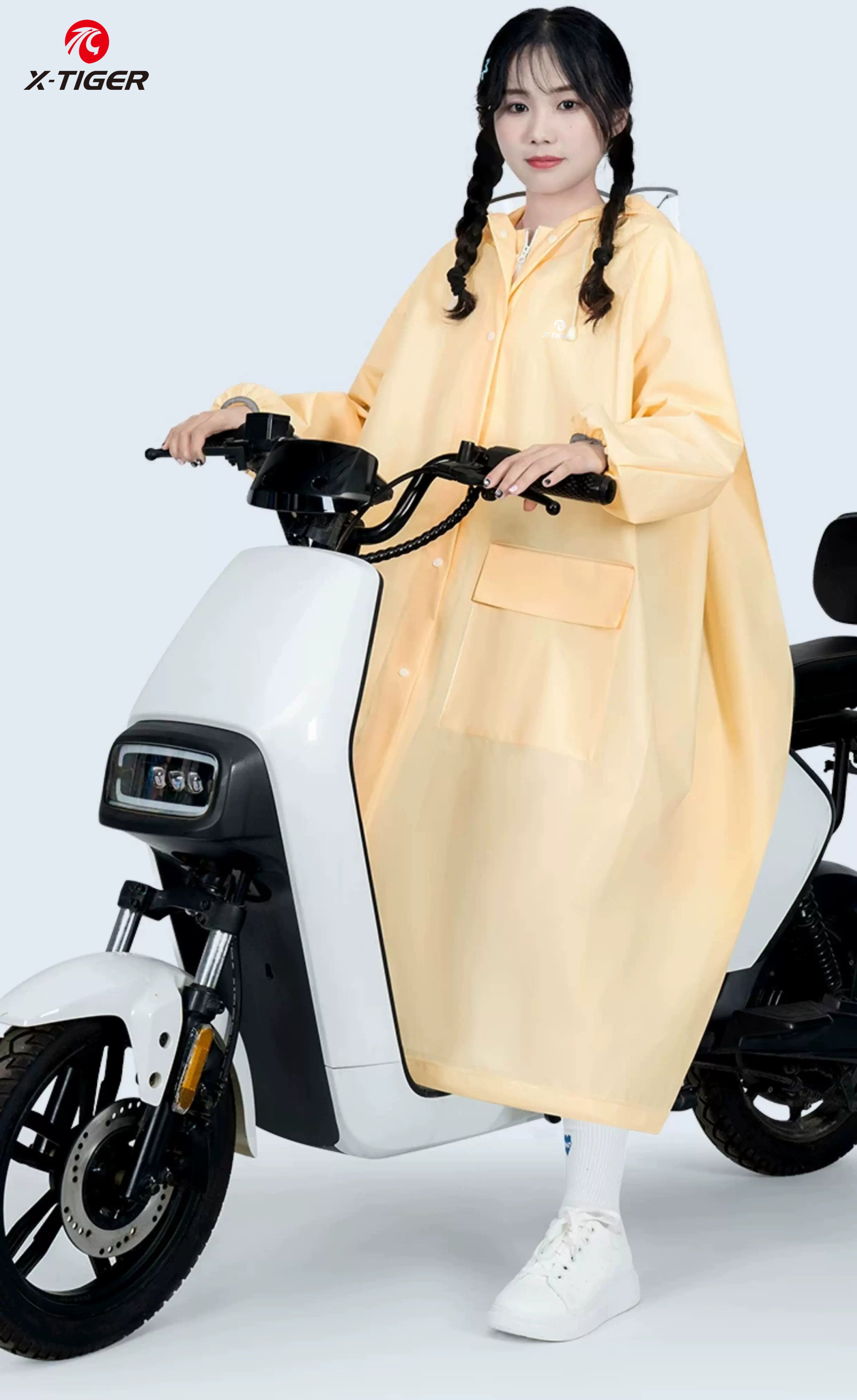 X-TIGER Waterproof Electric Bike Raincoat