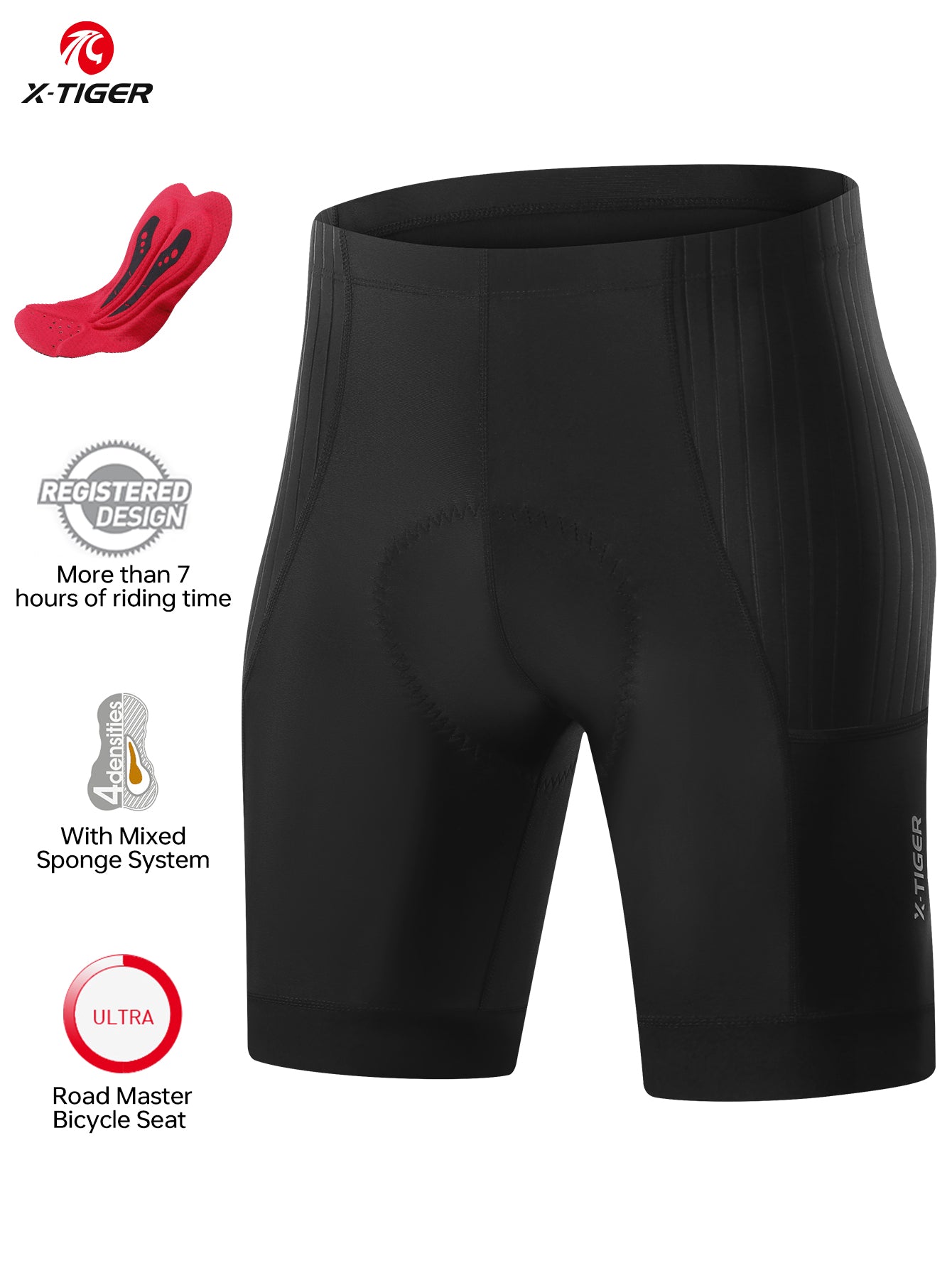 X-TIGER Men’s Racing Cycling Shorts