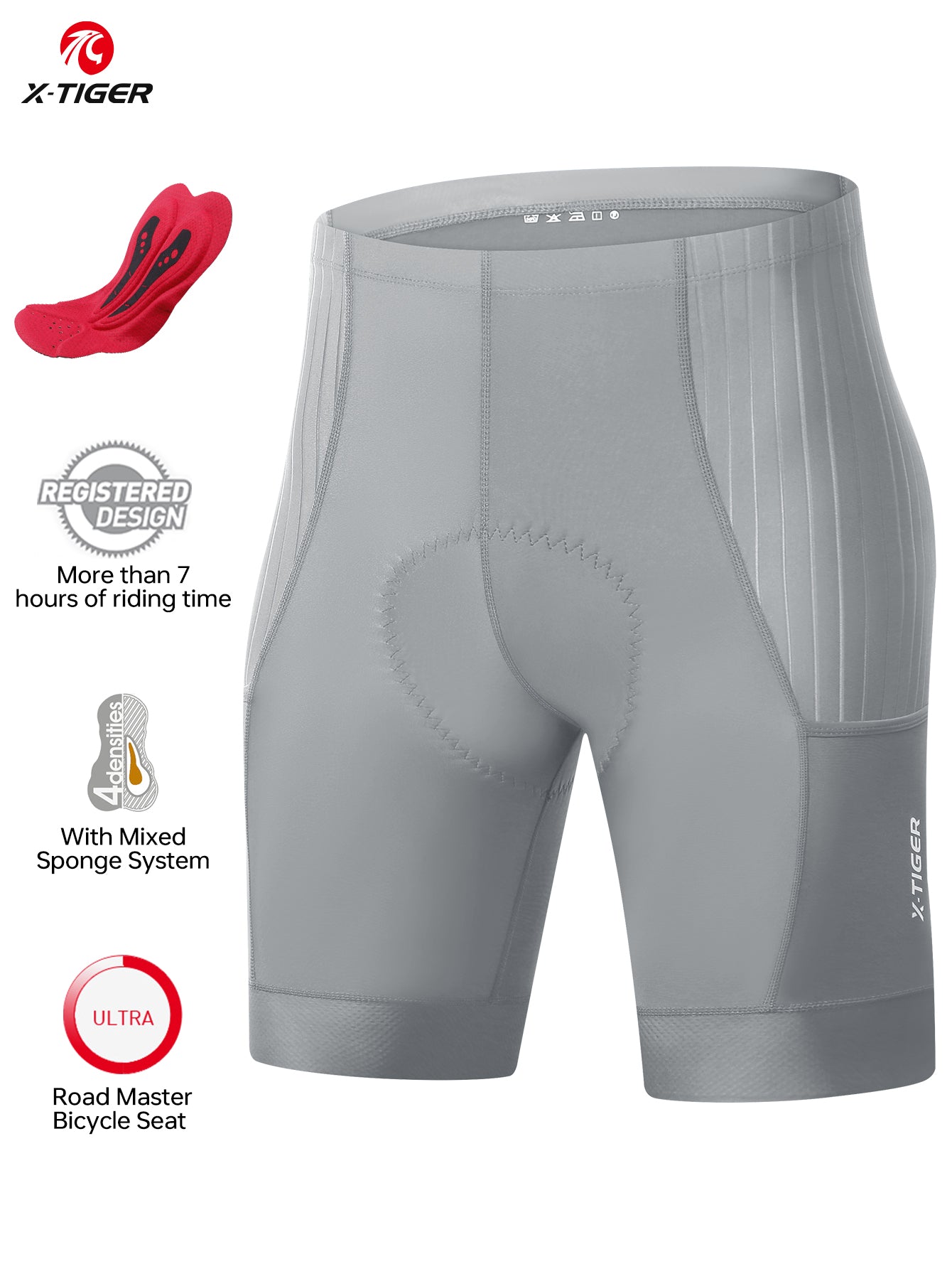 X-TIGER Men’s Racing Cycling Shorts