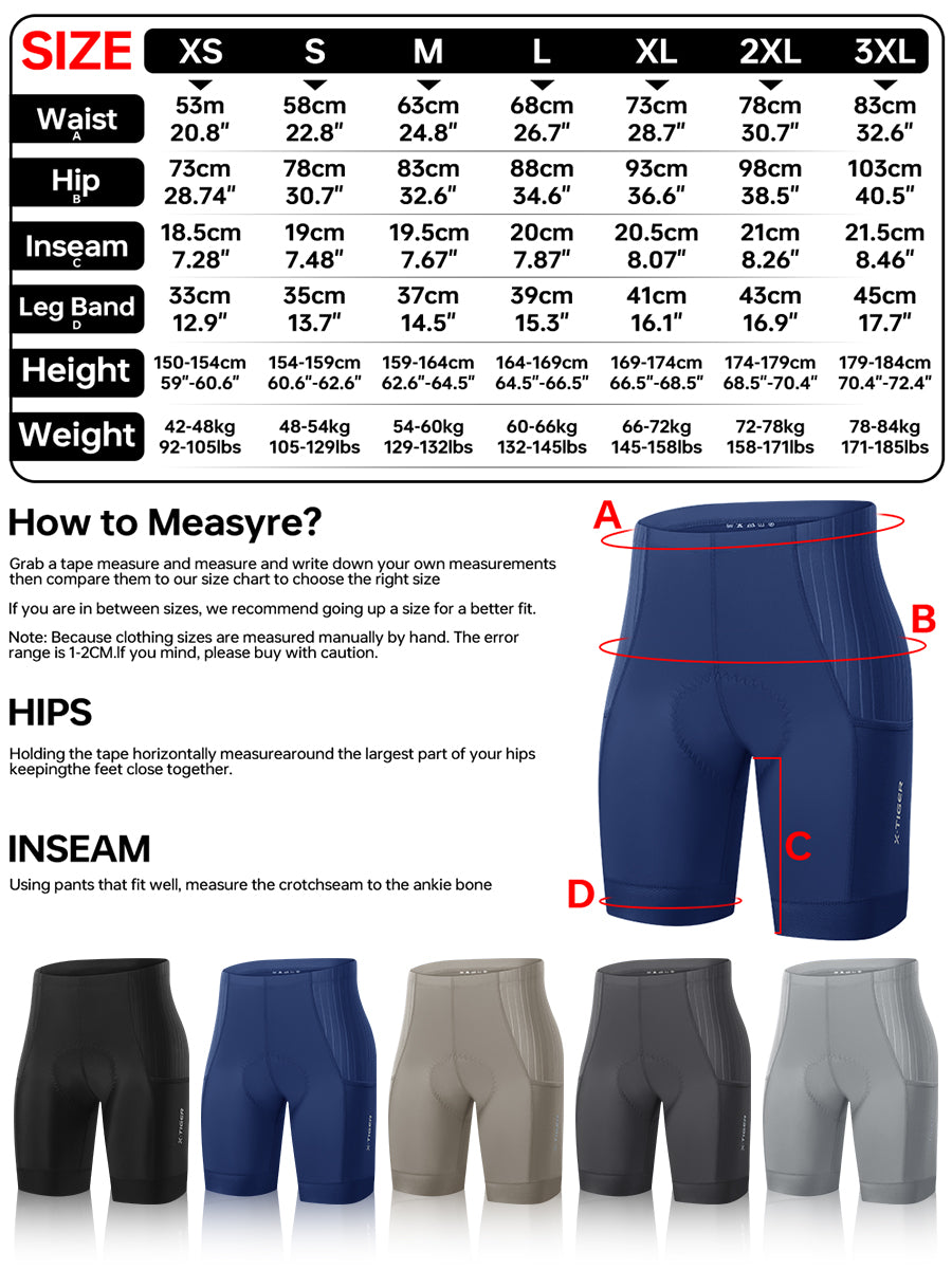 X-TIGER Women’s Racing Cycling Shorts