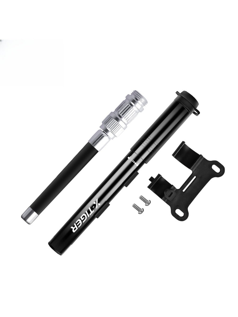 X-TIGER Multi-Functional Bike Inflator 120PSI Hand Pump with Gauge for AV/FV Valve & Sports Balls