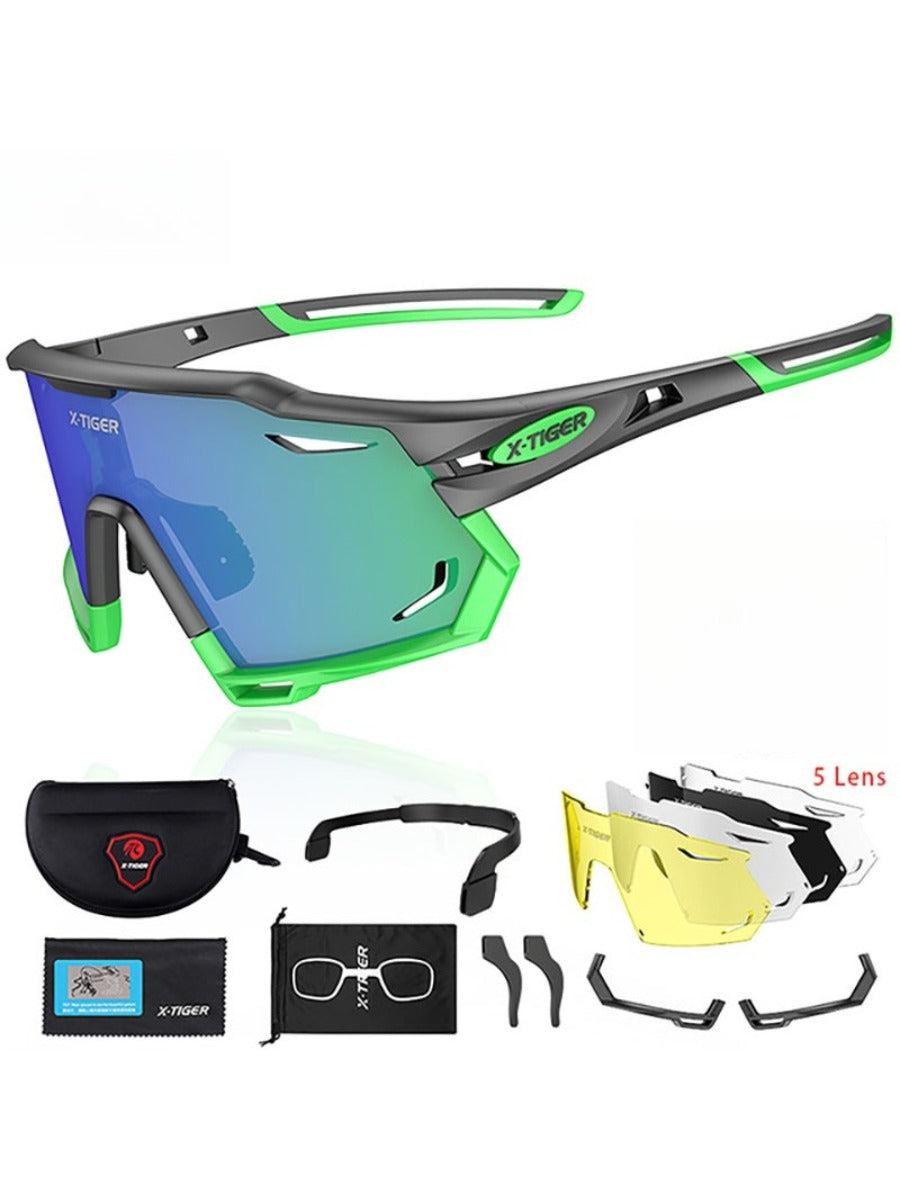X-TIGER Cycling Glasses Photochromic Sports Sunglasses UV400 Anti Glare Lightweight Bicycle Glasses Men's Women Cycling Eyewear