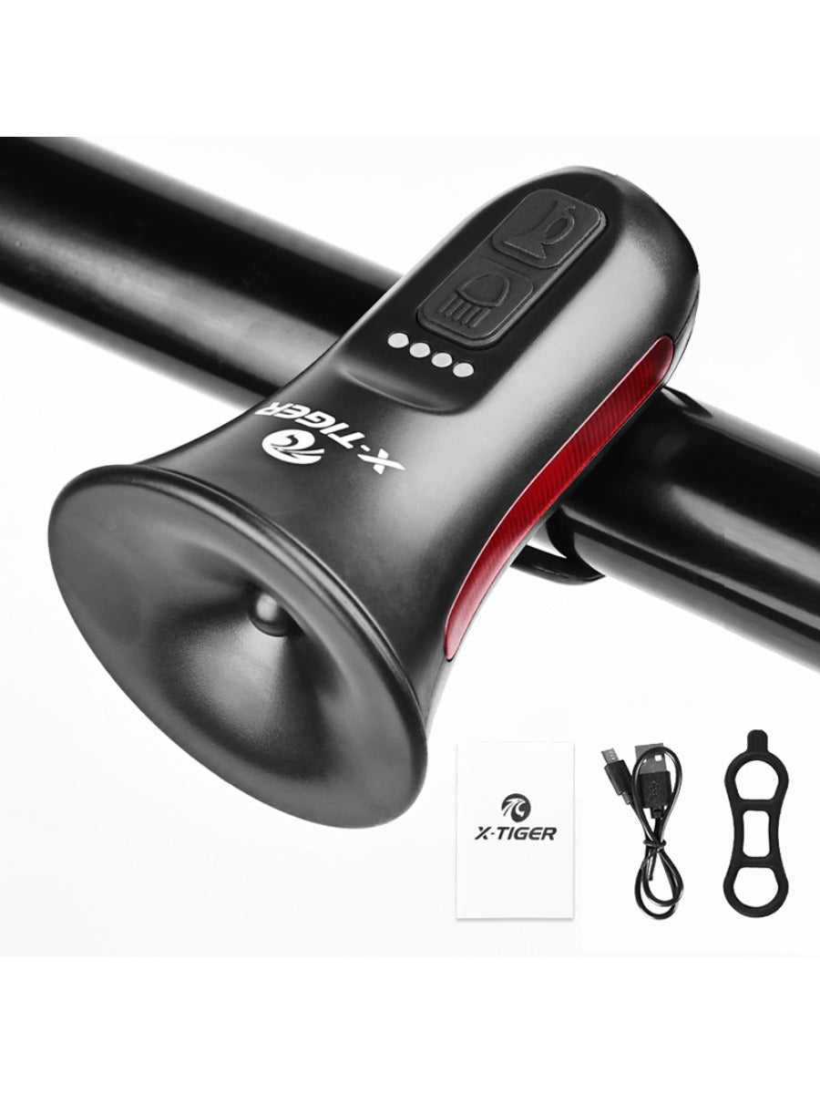 X-TIGER Waterproof Electronic Bike Horn High Decibel Warning Bell 6 Hours Battery