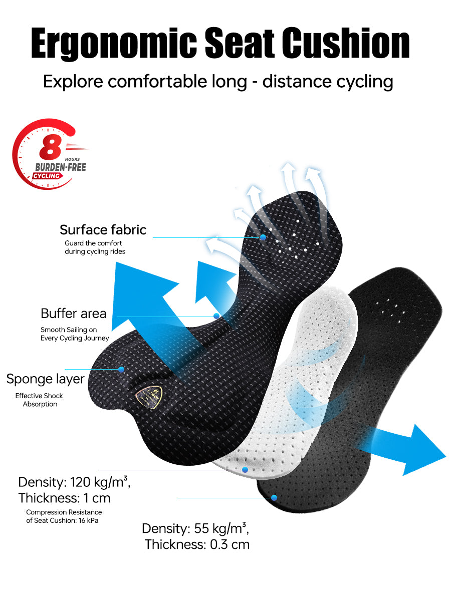 X-TIGER Men’s FIT Pocket Cycling Bib Shorts