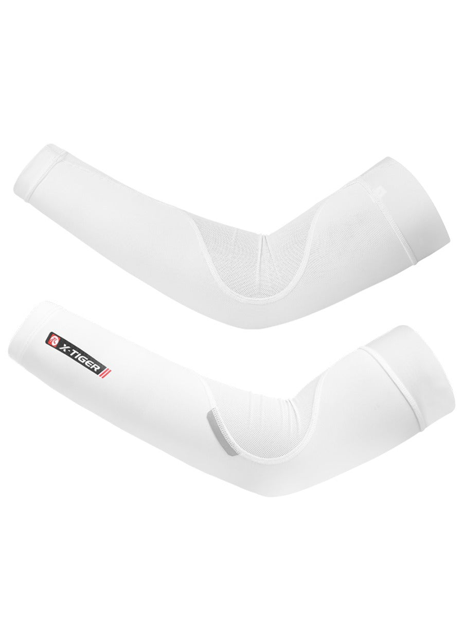 X-TIGER Arm Sleeve Breathable Quick Dry UV Protection Cycling Sport Ice Fabric Sunscreen Bands Elbow Pad Fitness Arm Sleeve
