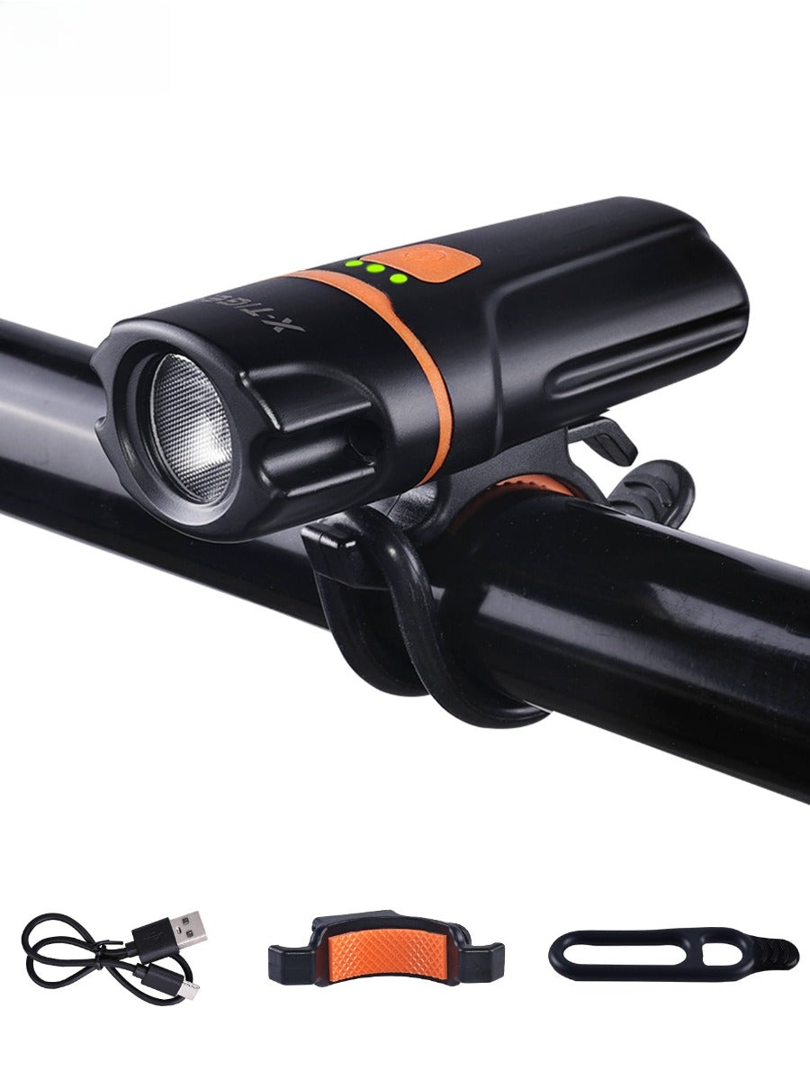 X-TIGER Bicycle front lamp High Brightness Lightweight Bike Light Type-C Rechargeable 6 Modes Night Cycling Front Flashlig