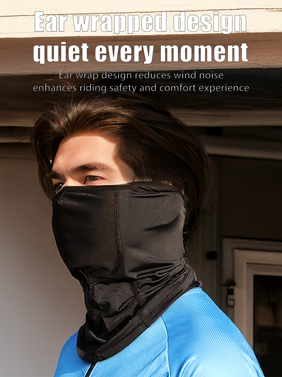 X-TIGER UPF50+ Cycling Face Mask Ice Silk Cooling Breathable Face Mask Moisture-Wicking for Men Outdoor Sports Cycling Hiking