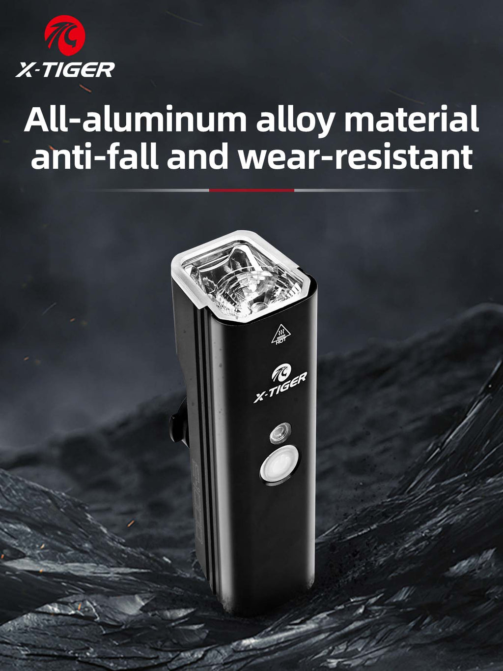 X-TIGER Bicycle Lights IPX5 Waterproof Aluminum Alloy 1000LM Bicycle Front Light Compact Portable Flashlight