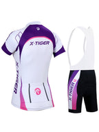 X-TIGER Classic Women’s Short Sleeve Cycling Jersey & Bib Shorts Set