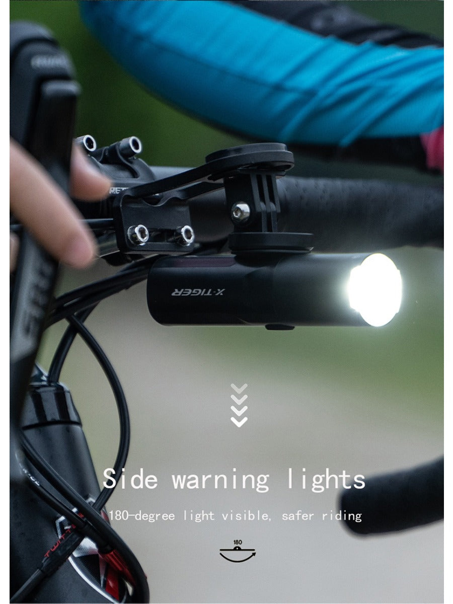 X-TIGER Bicycle Light IP66 Rainproof Bike Flashlight Type-C Rechargeable MTB Road Bike Front Lamp