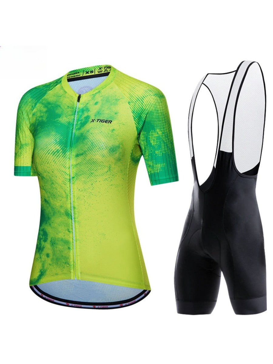 X-TIGER Women’s Short Sleeve Lycra Cycling Jersey Set