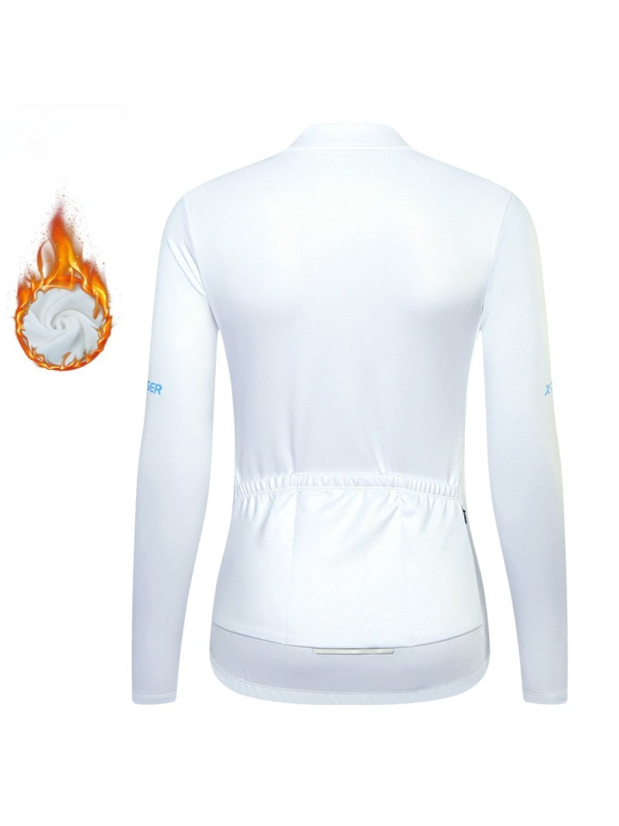 X-TIGER Men’s Pro classic Fleece Lycra Long Sleeve Cycling Jersey