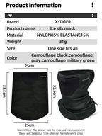 X-TIGER Sports lce Silk Mask Outdoor Cycling Bandana Summer Breathable Quick Dry UV Protective Headgear Running Scarf Men Women