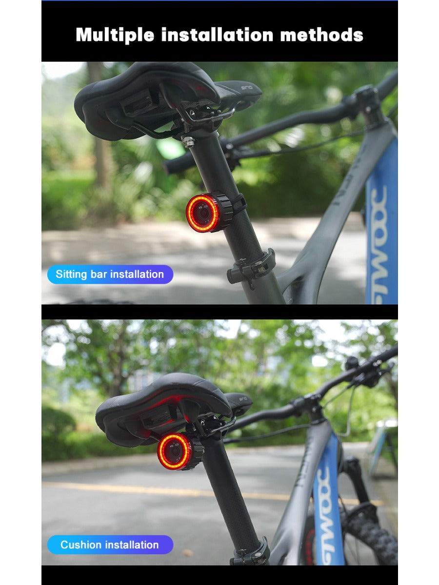 X-TIGER Bike Rear Light Smart Brake Sensing Light Bicycle Tail Light IPX6 Waterproof LED Charging Taillight