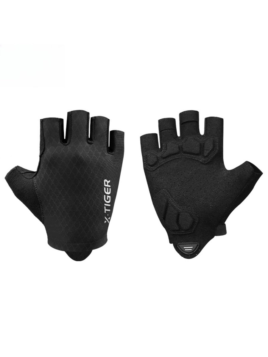 X-TIGER Cycling Gloves Half Finger Men Women Black MTB Bike Gloves Running Fitness Sports Riding Motorcycle Bicycle Gloves