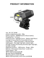 X-Tiger Bike Light Headlight Bicycle Lamp With Power Bank Rechargeable LED 5200mAh MTB Bicycle Light Flashlight