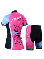X-TIGER Classic Women’s Short Sleeve Cycling Jersey & Shorts Set