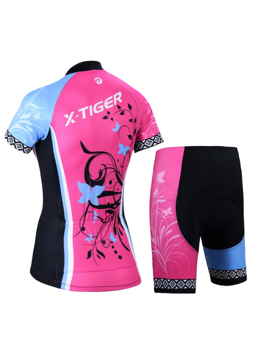 X-TIGER Classic Women’s Short Sleeve Cycling Jersey & Shorts Set