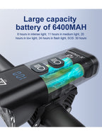 X-TIGER Waterproof MTB Bike Light Aluminum Alloy Road Cycling USB Rechargeable Headlight 2400 Lumens Bicycle Light