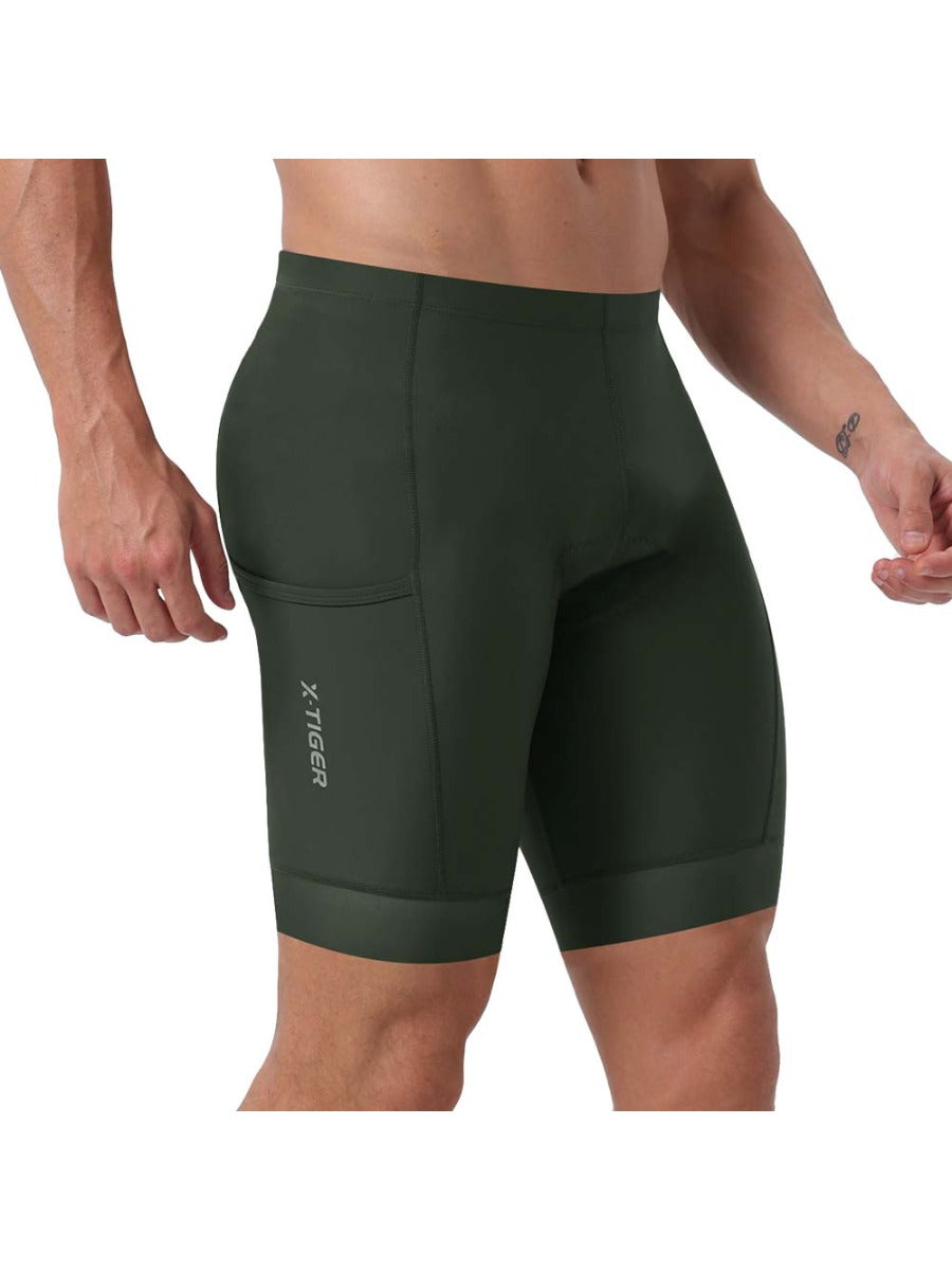 X-TIGER Men’s 3-Pocket Cycling Shorts