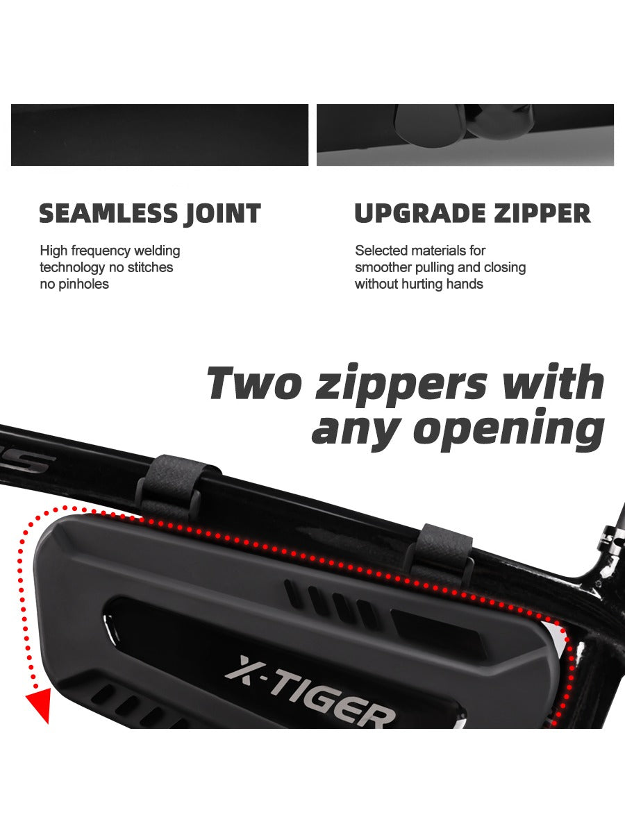 X-TIGER Bicycle Bags Triangle Bag Tube Front Frame Bag Rainproof Large Capacity MTB Road Shell Pouch Cycling Beam Bag