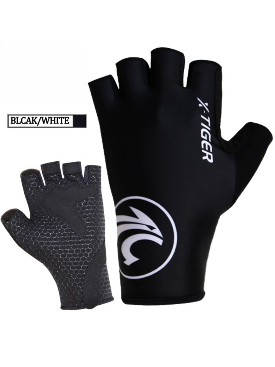 X-Tiger Cycling Gloves Outdoor Protect MTB Bike Gloves Washable Breathable Polyester Spandex Half Finger Racing Bicycle Gloves