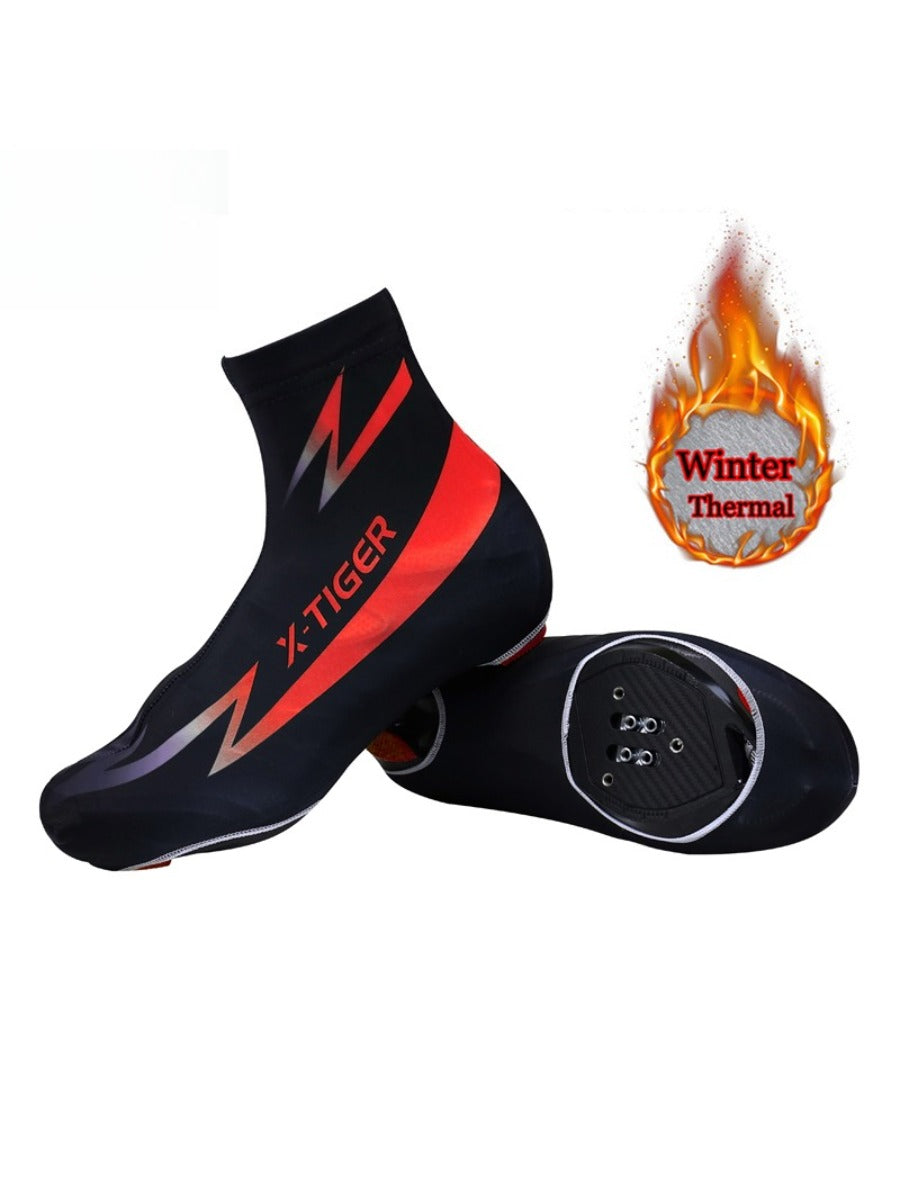 X-TIGER Winter Fleece Thermal Cycling Shoe Cover Road MTB Bicycle Bike Cycling Shoe Cover  Overshoes Bicycle Accessories