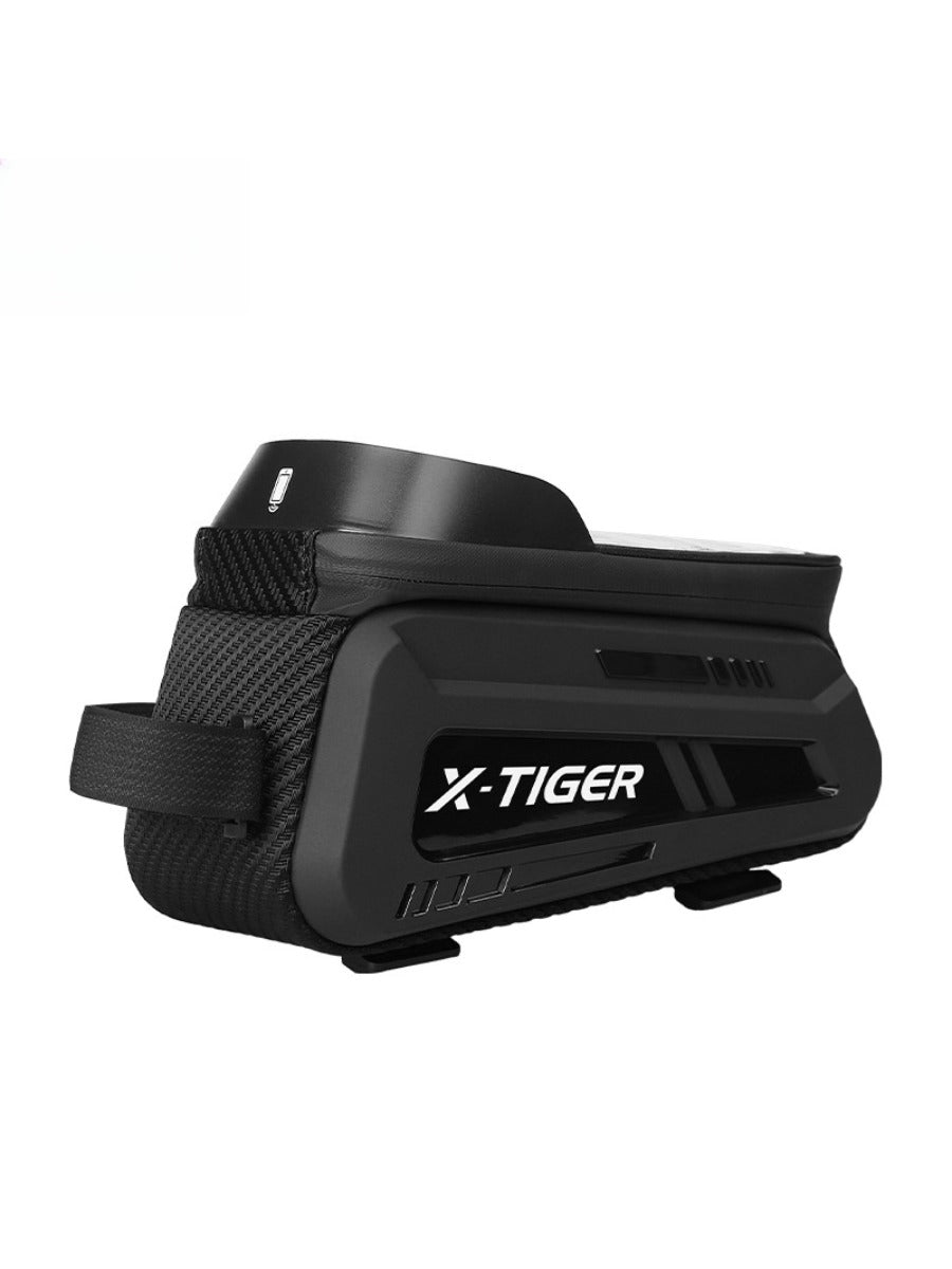 X-TIGER Bicycle Top Tube Bag Bike Phone Front Frame Bag TPU Screen Waterproof Bag for Cell Phone Under 6.7" iPhone 13,14,15 Pro