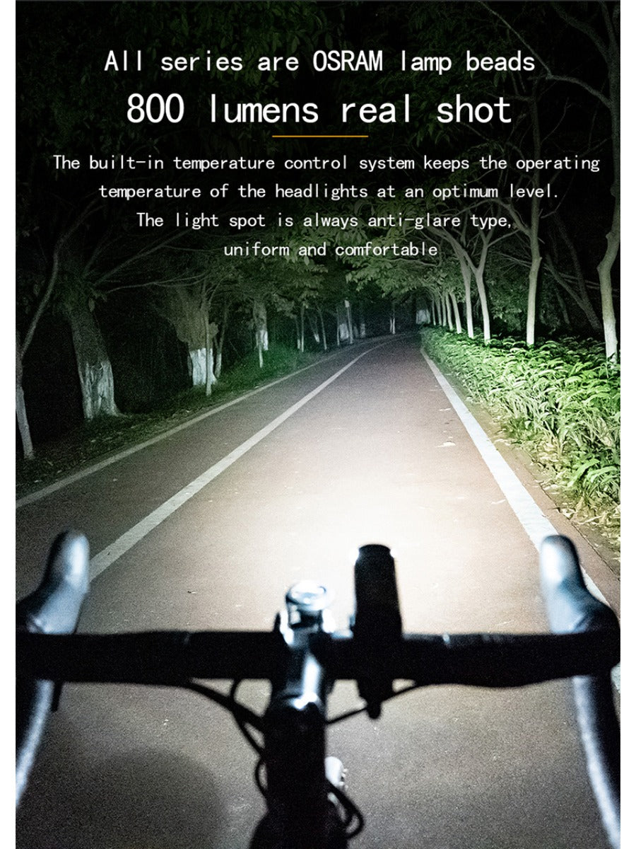 X-TIGER Bicycle Light IP66 Rainproof Bike Flashlight Type-C Rechargeable MTB Road Bike Front Lamp